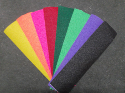 滑板砂纸 多色可选 彩色砂纸 专业滑板四轮