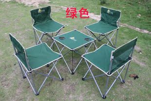 大号野餐桌椅组合/5件套装/折叠式 户外便携 休闲家具野餐桌