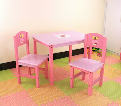 包邮儿童桌椅套装幼儿桌椅宝宝书桌椅学习桌子吃饭桌游戏桌实木