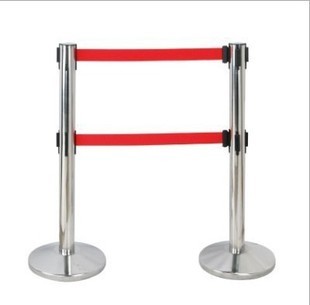 【特价】不锈钢双层围栏伸缩2米栏杆 排队栏杆 一米线围栏隔离带