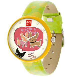免邮包邮韩国时尚防水卡通绿色美韩流行气宝贝女孩男孩儿童手表