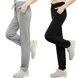 2015夏季新款韩版莫代尔哈伦裤女式瑜伽裤宽松休闲裤大码运动裤夏