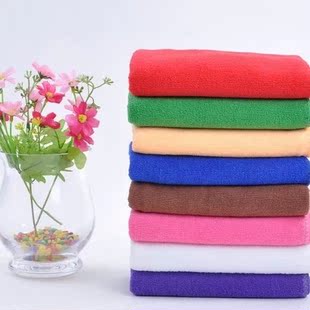 超细纤维小毛巾25*25 柔软擦手巾抹布干发洗碗巾方巾批发