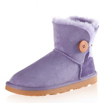 UMDNJ2013冬季新品 羊皮毛一体女式雪地靴 防滑牛筋底休闲女靴子