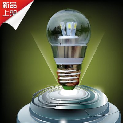 新款LED灯泡 超亮led单灯3w4w光源大螺口E27玻璃球泡灯节能灯特价