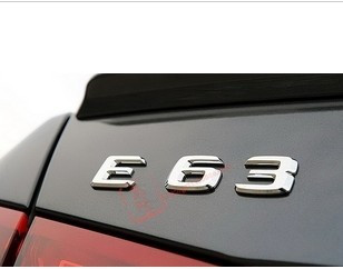 奔驰E63 AMG立体后行李箱车标贴尾箱标后备箱标铭牌标牌尾标车贴