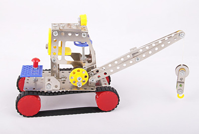 2个包邮男童生日礼物 合金拼装模型轧路车儿童可拆装益智组装玩具