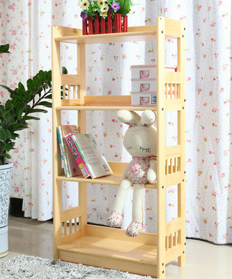 实木书架特价松木书架组合书柜书架简易儿童书架储物架