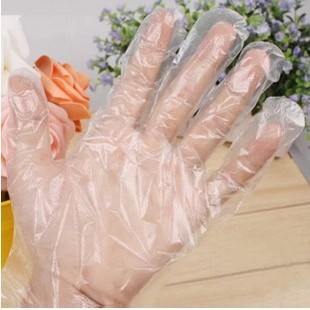 优质一次性手套透明塑料 洗碗餐饮美容必备一次性手套（100只装）
