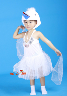 儿童白鸽动物白鸽演出服装小白鸽 小白鸽造型头饰/小白鸽演出服装