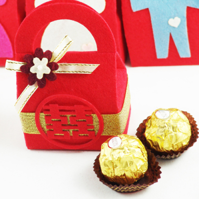 婚庆结婚用品 喜糖盒子包装 中式创意批发特价 大号红色
