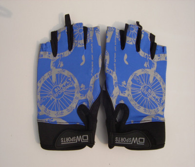 韩国DW户外登山手套 超纤手掌 骑行山地手套 自行车手套 运动手套