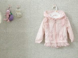 宝宝上衣女童卫衣外套开衫秋冬裝　粉红外套+白色猫咪長袖T恤套裝