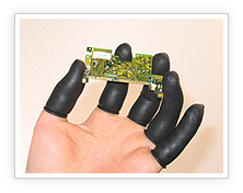 厂家直销黑色防静电手指套1元10个、手指套、防静电手指套、