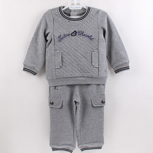 春装新款2014法国TC婴幼儿男童童装 外出套装 kimi同款 卫衣套装