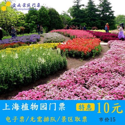 上海植物园门票 上海植物园大门票/成人票 电子票 提前预订