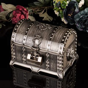 古埃及美尼斯宝藏非实木质超大带锁双层欧式韩国公主首饰盒珠宝盒