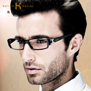 海伦凯勒眼镜框近视眼镜眼睛框镜架男全框板材大脸商务配平光眼镜