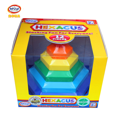 光华玩具蜂巢积木六角建构积木塑料拼块益智玩具启蒙积木亲子游戏