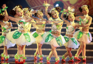 六一儿童舞蹈服装女童汉族秧歌舞演出服装少儿幼儿民族表演茉莉花