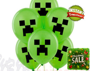 MC我的世界Minecraft游戏周边苦力怕模型气球公仔装饰品玩具礼物