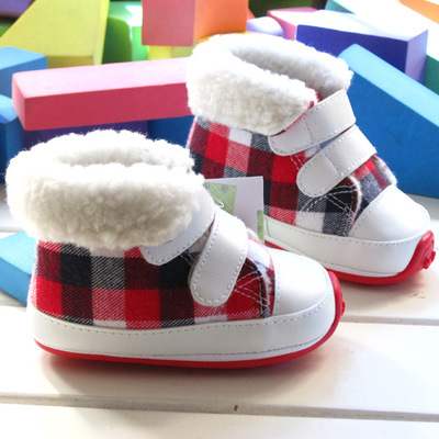 秋冬季宝宝鞋学步鞋保暖鞋男女婴儿鞋棉鞋软底防滑小童鞋0-2岁