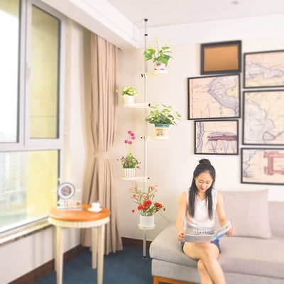 【天天特价】现代简约阳台铁艺墙角立体组装韩式多层室内客厅