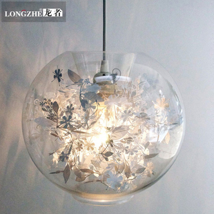 北欧现代简约风格玻璃球吊灯创意个性艺术灯具欧式卧室客厅餐厅灯