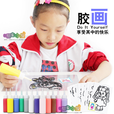 儿童烤胶画套装 油膏送铝板礼盒包邮3C认证儿童节礼物DIY手工制作