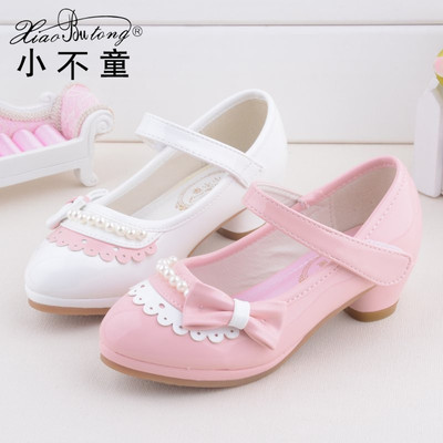 新款女童春秋皮鞋 可爱公主儿童韩版舒适高跟单鞋女孩舞蹈鞋正品