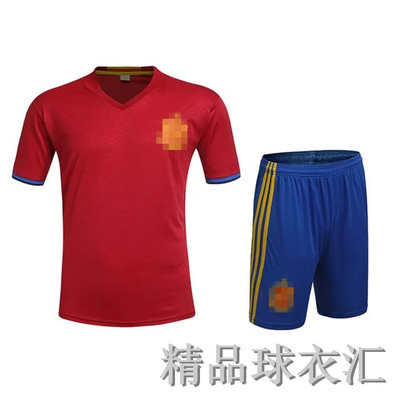 足球衣主场足球服男短袖欧洲杯西班牙队服球员版套装团购定制印号