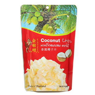 泰国特产手信 金啦哩椰子片 香脆烤椰子片(纯椰肉)40g 进口椰子片