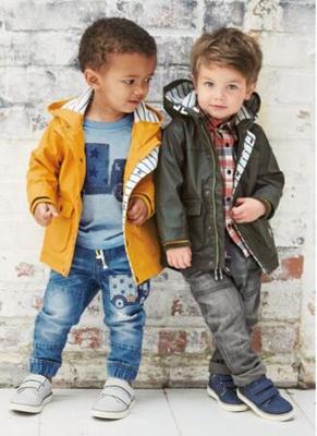 英国NEXT 春秋新款男童儿童风衣冲锋衣 男童宝宝防风拉链外套