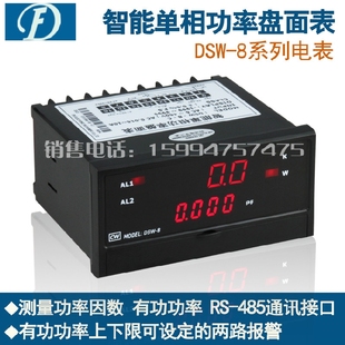 两路控制输出数显功率测试仪表 RS-485通讯 创鸿仪表CW DSW-8-C