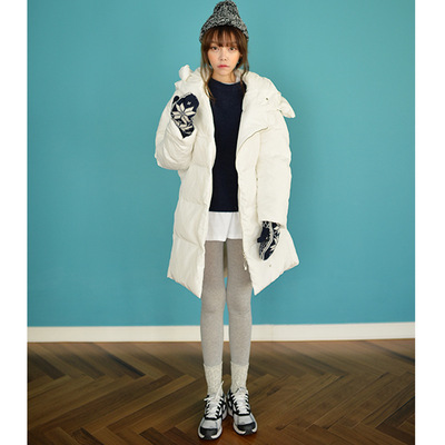 2015冬季新款韩版羽绒棉服堆堆领中长款休闲女装冬装外套爱享购物