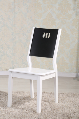 现代简约时尚实木椅子黑白色烤漆餐桌椅组合餐桌配套餐椅餐厅椅