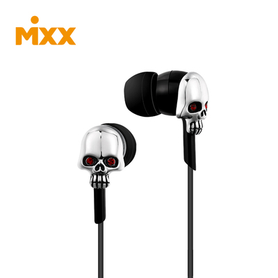 mixx ME957D  炫酷骷髅头苹果安卓带麦线控时尚首饰入耳式耳机