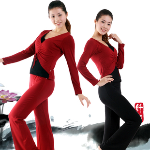 【纤伽】二件套瑜伽服套装 广场舞服 练功服QJ960TZ2  特价
