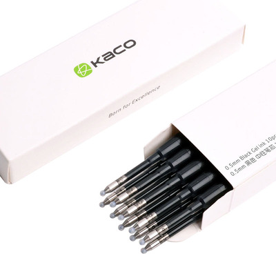 KACO 欧规按动式中性笔水笔替换笔芯 G2结构 0.5mm 墨蓝 红