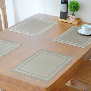 珠光西餐盘垫餐具垫隔热垫 防水桌布桌垫餐垫 PVC高档欧式西餐垫