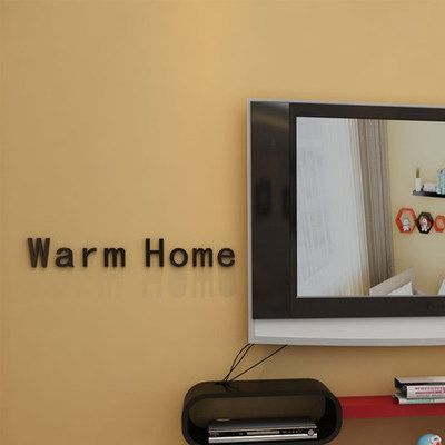 创意3D立体墙贴贴纸电视背景墙房间装饰客厅英文字母壁贴温馨浪漫