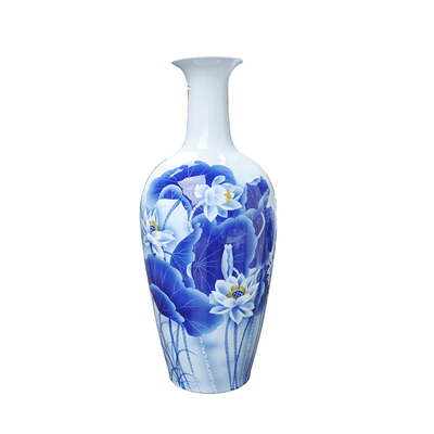 创意 现代 古典 大号客厅陶瓷青花瓷 陶瓷 摆件 落地 中式 花瓶