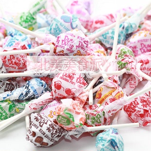 美国进口糖果 DUM DUM POPS天然水果棒棒糖16种口味单支散装 喜糖