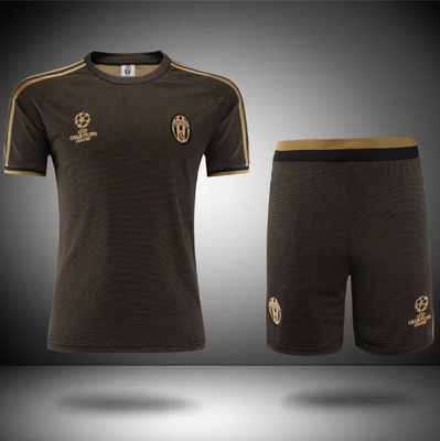 AC米兰切尔西皇马尤文图斯短袖足球训练服套装薄款夏男休闲足球服