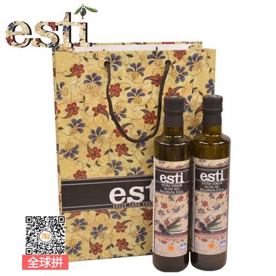 希腊原装进口 ESTI爱丝蒂 卡拉马塔PDO特级初榨橄榄油 500ml X2