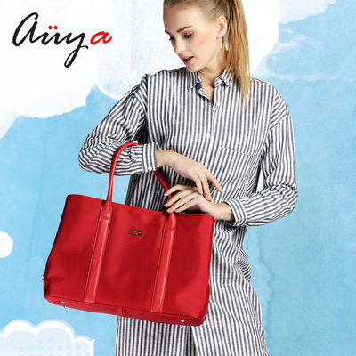 auya欧雅女包2016新款欧美日韩红色包包时尚品牌手提包尼龙包特价