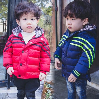 冬季新款1-2-3-4-5岁男童装棉服中长款加厚小童宝宝棉衣外套棉袄