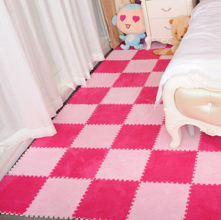加厚拼接泡沫垫子卧室满铺防潮地毯客厅拼图绒面地毯地板垫60x60