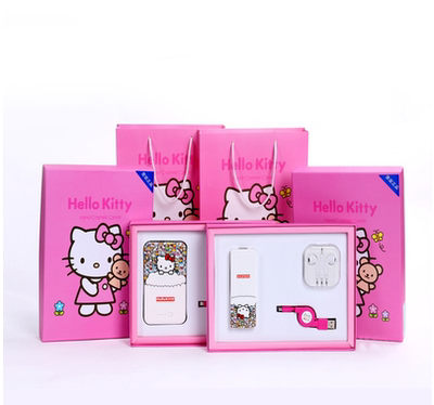 苹果iphone5/6s充电宝哆啦A梦叮当猫kitty猫套装华为三星移动电源