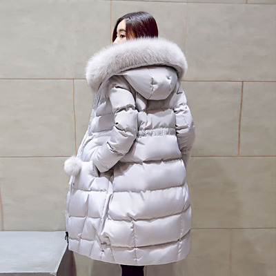 2015冬季新款羽绒棉棉衣韩版时尚中长款加厚保暖大毛领棉外套正品